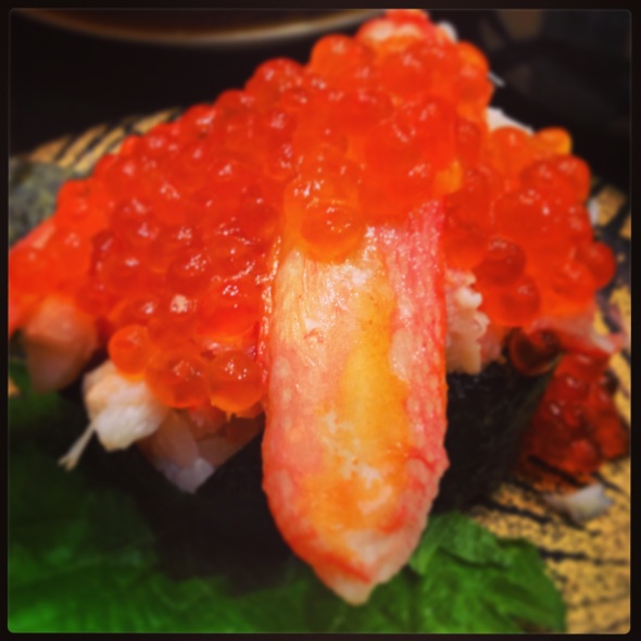 kani (snowcrab) with salmon roe